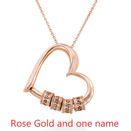 Herzkette mit Ringnamen