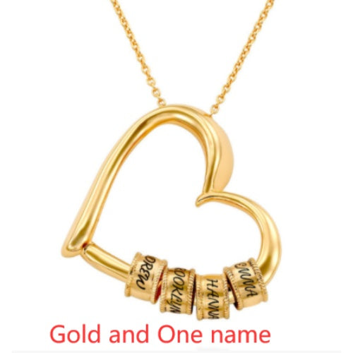 Herzkette mit Ringnamen