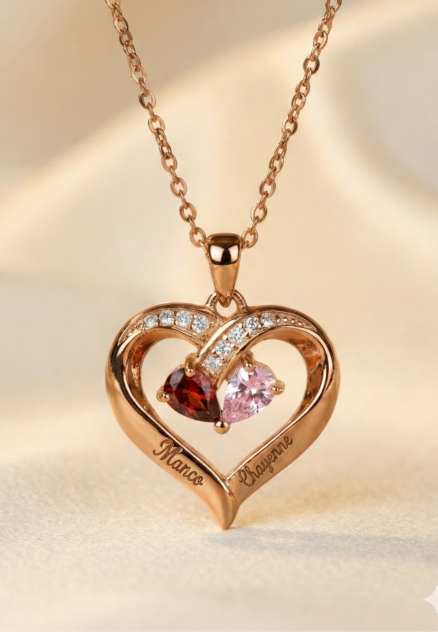 Herzkette "Unzertrennlich"