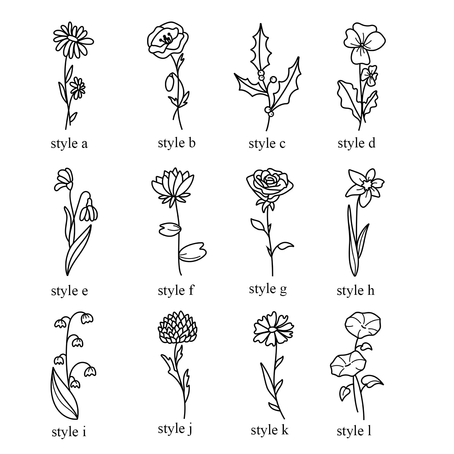 Personalized Birth Flower Locket